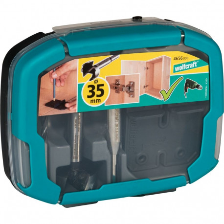 Wolfcraft Hinge Hole Set 35mm 5 pcs.