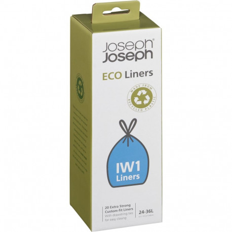 Joseph Joseph IW1 24-36L Grey Recycled Bin Liners
