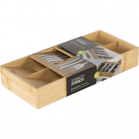 Joseph Joseph DrawerStore Bamboo Large Cutlery Organiser