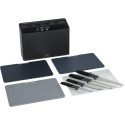 Joseph Joseph Folio Plus 8-piece Grey Knife & Chopping Board Set
