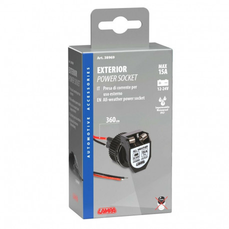 Sigaretisüütaja pesa niiskuskindel 12/24