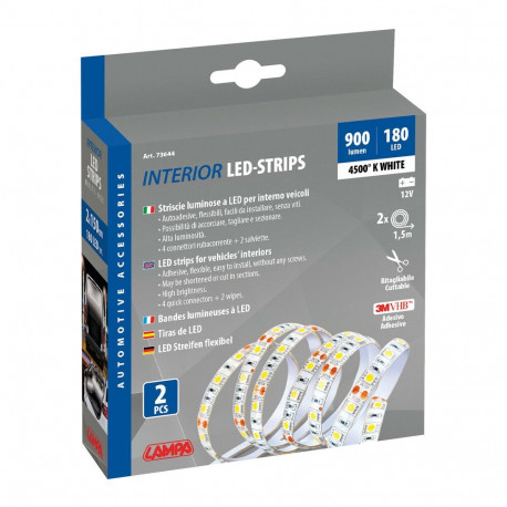 Led riba valgusti 12V, 2*150cm,valge