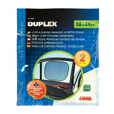 Staatilised kardinad 2 tk mustad 36*44cm