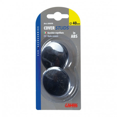 Augukatted 40mm, 2tk mustad