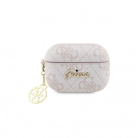 Guess GUAP2G4GSMP AirPods Pro 2 cover pink/pink 4G Charm Collection
