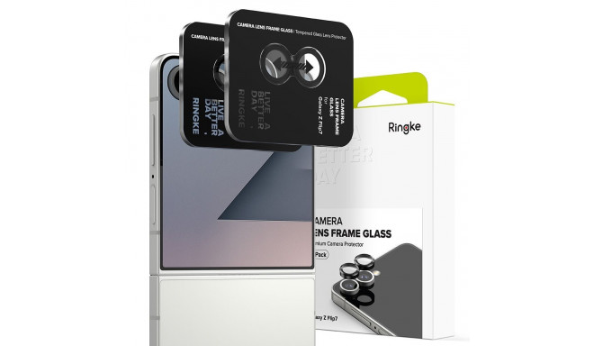 Ringke Camera Frame Protector 2-pack for Samsung Galaxy Z Flip 7 - Black