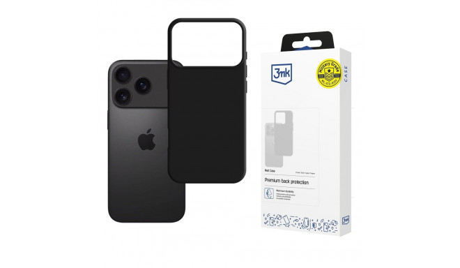 3mk Matt Case for Apple iPhone 17 Pro Max - Matte Black