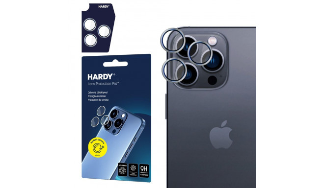 3mk HARDY Lens Protection Pro Glass for Apple iPhone 16 Pro / 16 Pro Max - Silver