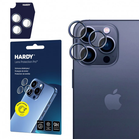 3mk HARDY Lens Protection Pro Glass for Apple iPhone 15 Pro - Blue