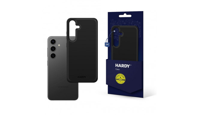 3mk Hardy Android Silky Leather MagCase for Samsung Galaxy S24 - Black