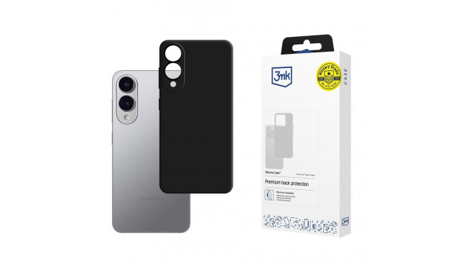 3mk Silicone Case for Samsung Galaxy S25 Edge - Black