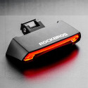 Rockbros LKWD-R1 Rear Bike Light with Laser and Remote Control + Micro USB - USB-A Cable - Black