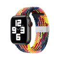 Braided Fabric Strap Bracelet Strap Fabric Band for Apple Watch 42 / 44 / 45 / 49 mm - Multicolor