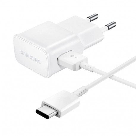 Samsung EP-TA200EWE USB-A 15W wall charger with EP-DR140AWE USB-A - USB-C cable (OOB Bulk - replacem
