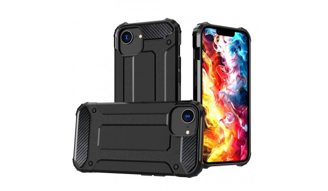 Hybrid Armor case for iPhone 16e / 17e - black
