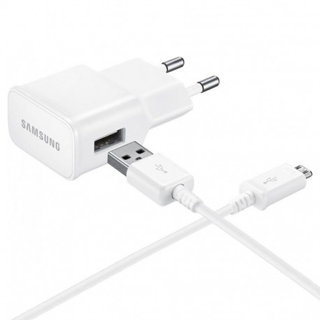 Samsung EP-TA50EWE 8W USB-A Wall Charger with MicroUSB Cable ECB-DU4AWE (Bulk - Replacement Packagin