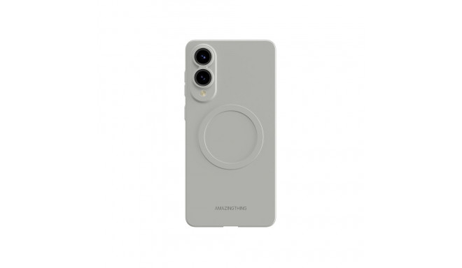 AmazingThing Minimal Air Case with Magnetic Ring for Samsung Galaxy S25 Edge - Gray