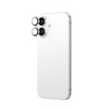 AmazingThing AR Aluminum 2 Lens Glass with Camera Lens Frame for iPhone 16 / 16 Plus - White