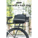 Rockbros 33210004001 bicycle rack with shelf - black