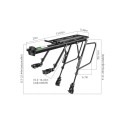 Rockbros 33210004001 bicycle rack with shelf - black