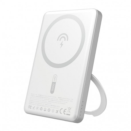 Dudao K28S 20W PD 5000mAh Powerbank with MagSafe and Stand - Silver