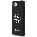 Guess Fixed Glitter Big 4G case for iPhone 16e - black