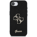 Guess Fixed Glitter Big 4G case for iPhone 16e - black
