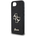 Guess Fixed Glitter Big 4G case for iPhone 16e - black
