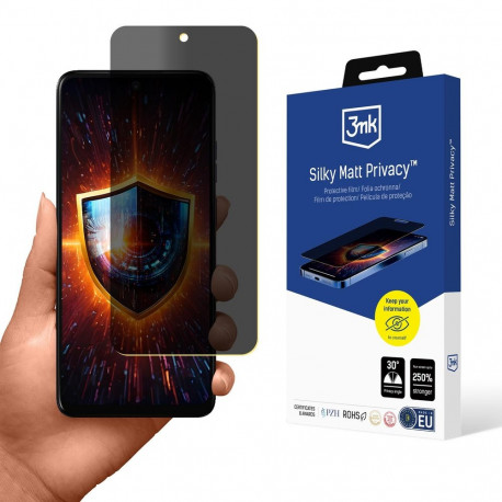 3mk Silky Matt Privacy™ Privacy Film for Motorola Moto E15