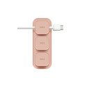 Uniq Pod Mag Magnetic Cable Organizer + Base Pink/Blush Pink