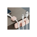 Uniq Pod Mag Magnetic Cable Organizer + Base Pink/Blush Pink
