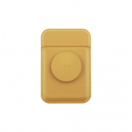 Uniq Flixa Magnetic Card Wallet with Stand Yellow/Canary Yellow MagSafe