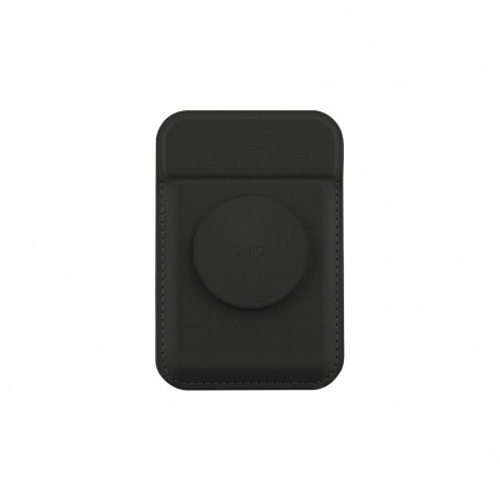 Uniq Flixa Magnetic Card Wallet with Stand Black/Jet Black MagSafe