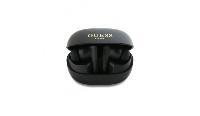 Guess Bluetooth headphones GUTWST88MCTGK TWS + docking station black/black Capsule Printed Logo
