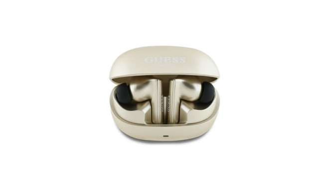 Guess Bluetooth headphones GUTWST88MCTGD TWS + docking station gold/gold Capsule Printed Logo