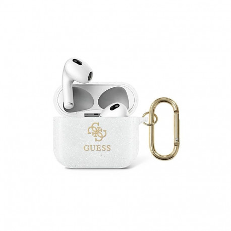 Guess GUA3UCG4GT AirPods 3 cover Transparent Glitter Collection