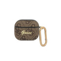 Guess GUA34GSMW AirPods 3 cover brązowy/brown 4G Script Metal Collection