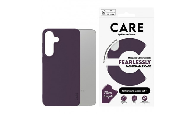 CARE by PanzerGlass Fashion QI Case for Samsung Galaxy S25+ - Purple