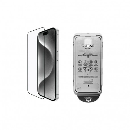 Guess Screen Protector 2.5D Outline Tempered Glass for iPhone 16 Pro