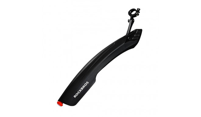 Rockbros DNB8001 mudguard with red LED light - black