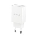 Dudao A4EU USB-A 2.1A wall charger - white + USB-A - micro USB cable