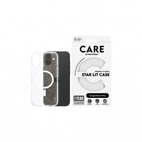 CARE by PanzerGlass Flagship Star Lit Case iPhone 16 Plus 6.7" white/white MagSafe 1343