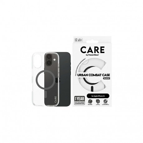 CARE by PanzerGlass Flagship Case iPhone 16 6.1" black/black MagSafe 1345