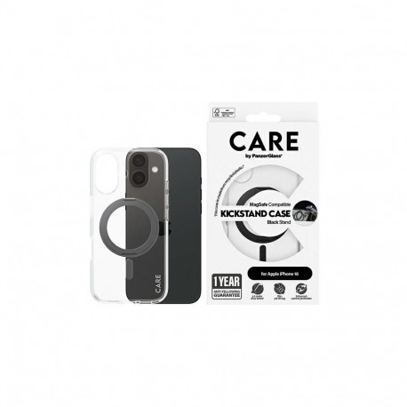 CARE by PanzerGlass Feature Kickstand Case iPhone 16 6.1" black/black MagSafe 1321