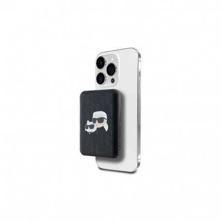 Karl Lagerfeld Powerbank inductive KLPB5FPGKSKCHK 16W 5000mAh black/black Karl&Choupette Head Pin Ma