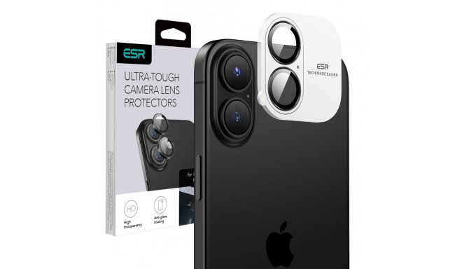 ESR Armorite Tempered Glass for iPhone 16 / 16 Plus Camera - Black