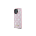 Guess Peony Script Logo MagSafe iPhone 16 Pro Case - Pink
