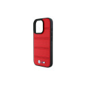 BMW M Perforated And Stitched Line MagSafe case for iPhone 16 Pro - red