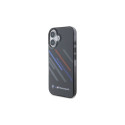 BMW Motosport IML Random Stripes iPhone 16 Plus Case - Black