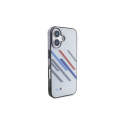 BMW Motosport IML Random Stripes iPhone 16 Plus Case - Gray